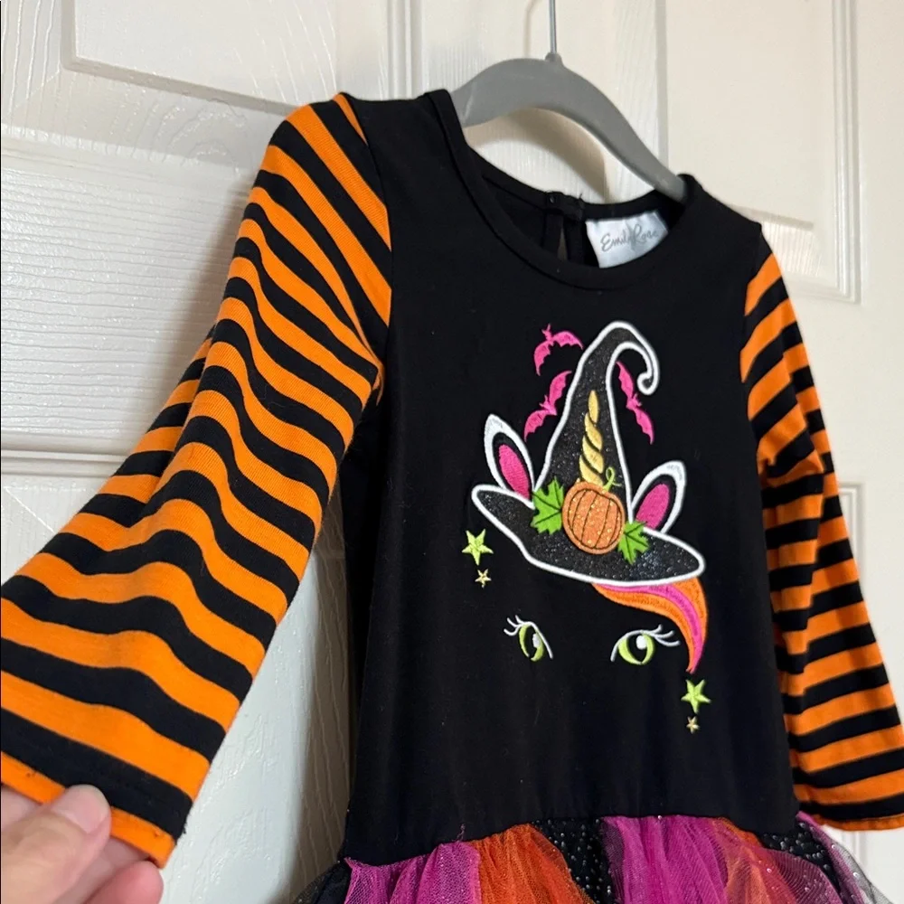 Emily Rose Witch Dress - Black, Orange, Pink